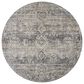 Loloi Katherine 5"3" Round Graphite and Jade Area Rug, , large