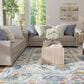 Feizy Karina 3"6" x 5"6" Ivory and Multicolor Area Rug, , large