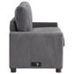 Lifestyle Solutions Drew Twin Loveseat Sleeper with Gray Cushion in Brown, , large