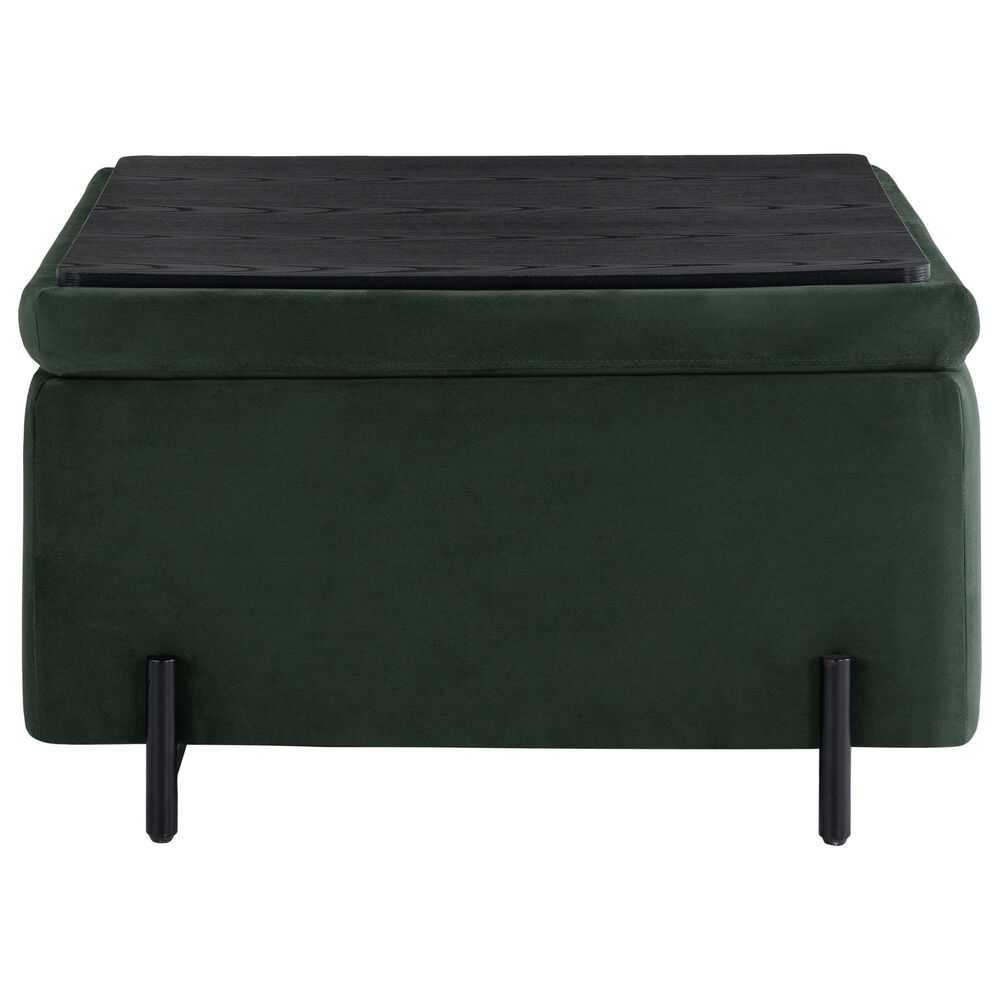 Lifestyle Solutions Kona Large Storage Ottoman in Green, , large