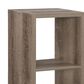 Linon Home Decor Galli 2-Shelf Bookcase in Grey, , large