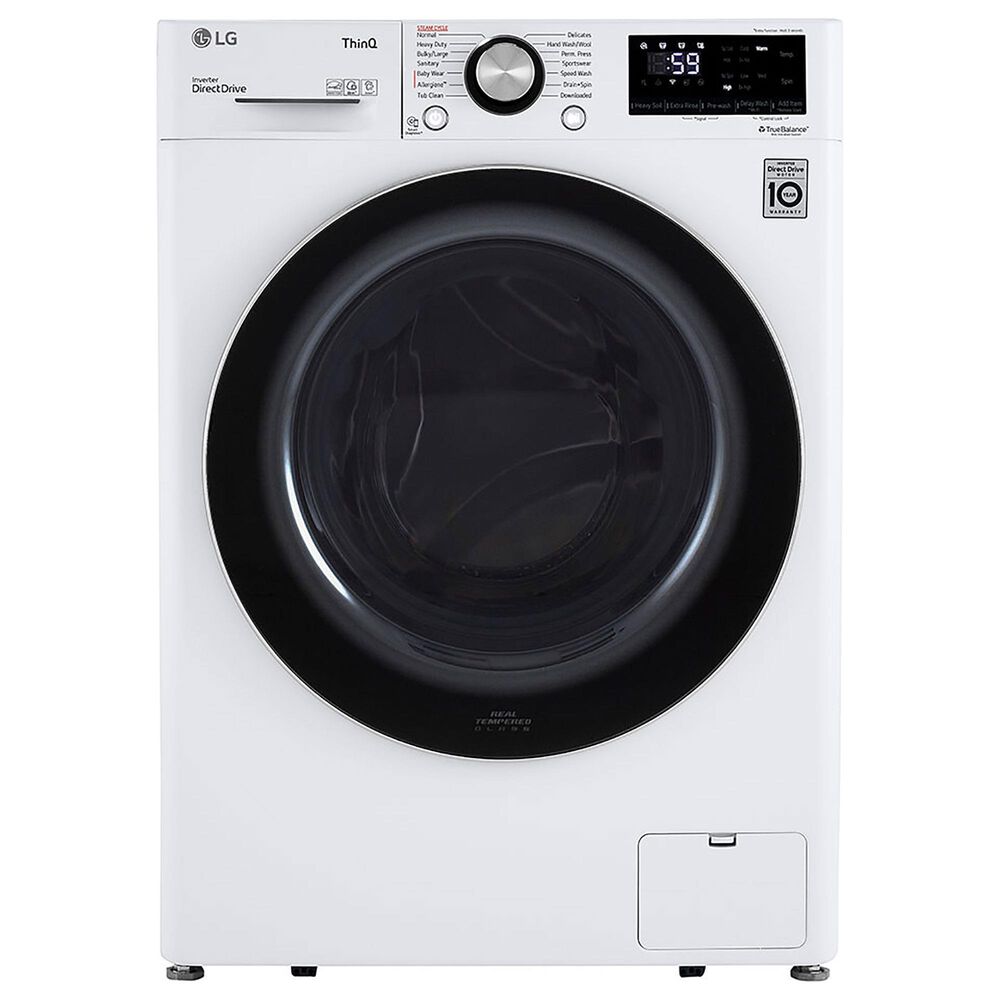 LG 2.4 Cu. Ft. Smart Front Load Washer in White, , large