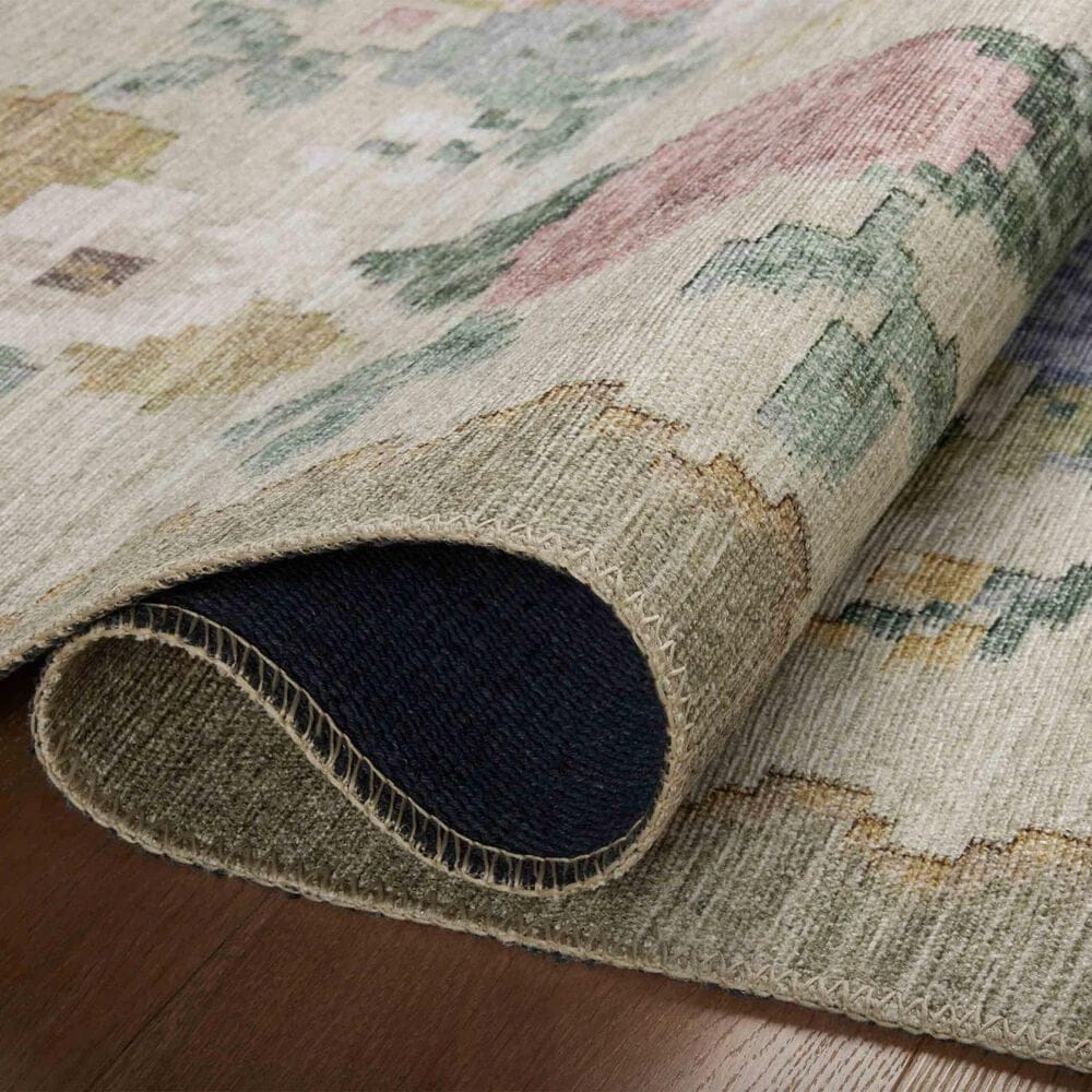 Rifle Paper Co. x Loloi Rosa 2&#39;6&quot; x 9&#39;6&quot; Cream Runner, , large