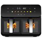 HOMLUX 10 Qt Dual Air Fryer with Easy-View Window in Black, , large