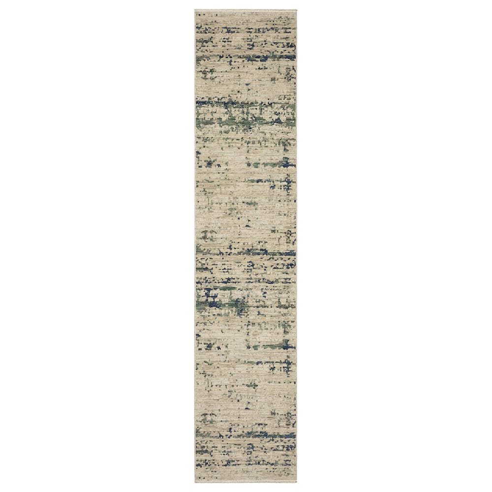 Oriental Weavers Soleri 2"6" x 12" Beige and Green Runner, , large