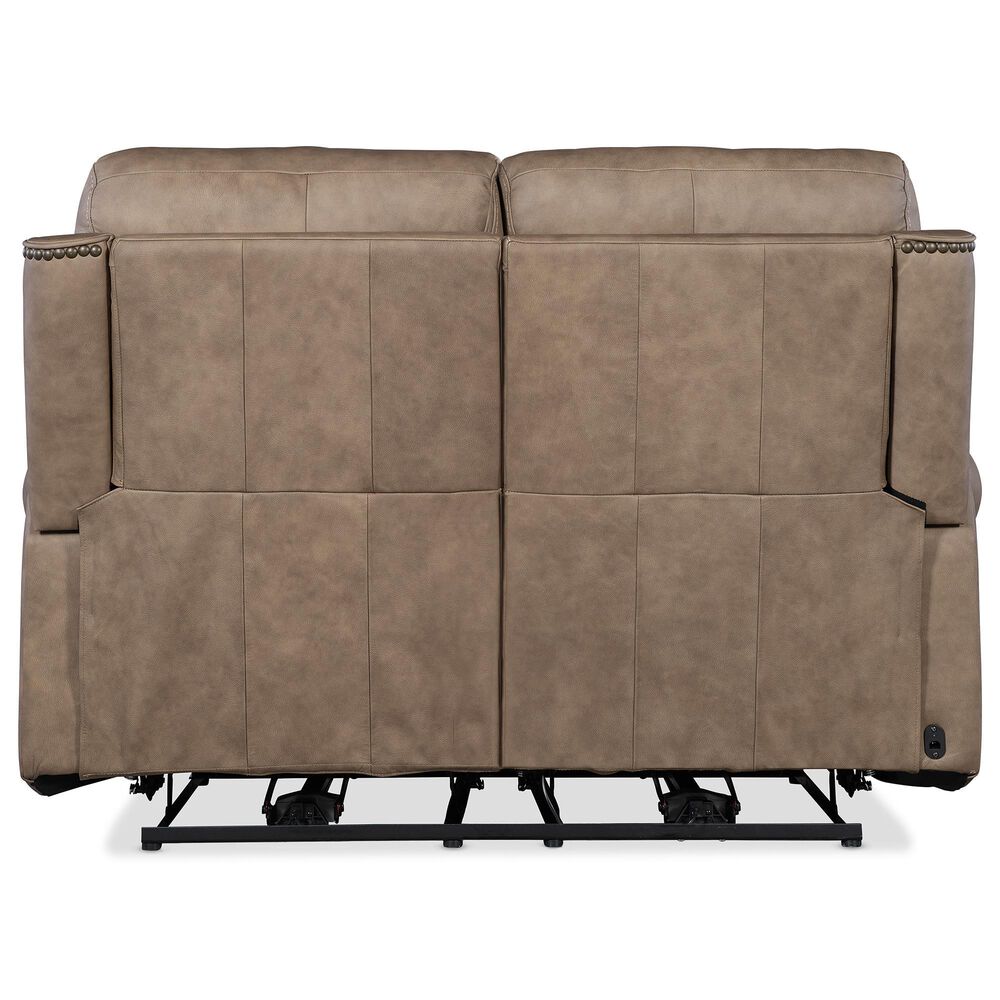 Hooker Furniture Duncan Power Reclining Loveseat in Kalahari Camel, , large