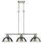 Golden Lighting Duncan 3-Light Pendant in Pewter, , large