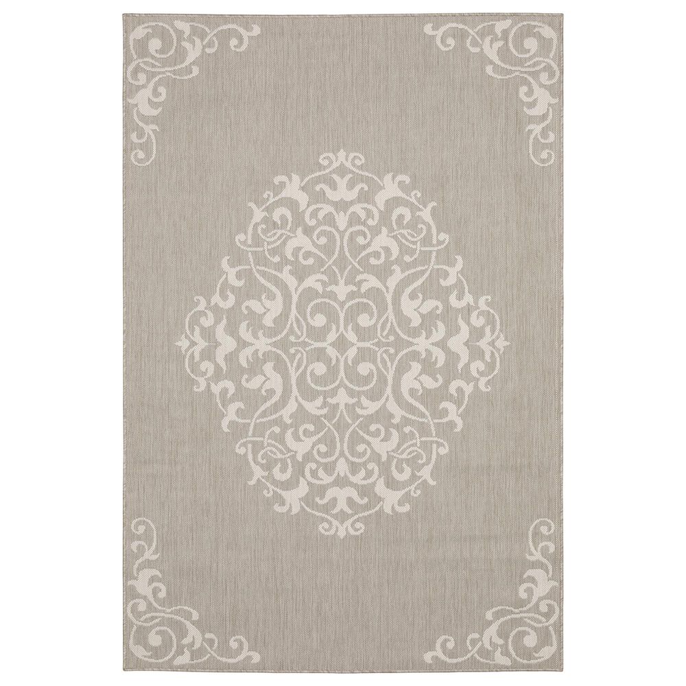 Oriental Weavers Portofino 6649W 7"10" x 10"10" Gray Area Rug, , large