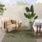 Nourison Horizon HOZ02 Green 5" x 7" Indoor/Outdoor Area Rug, , large