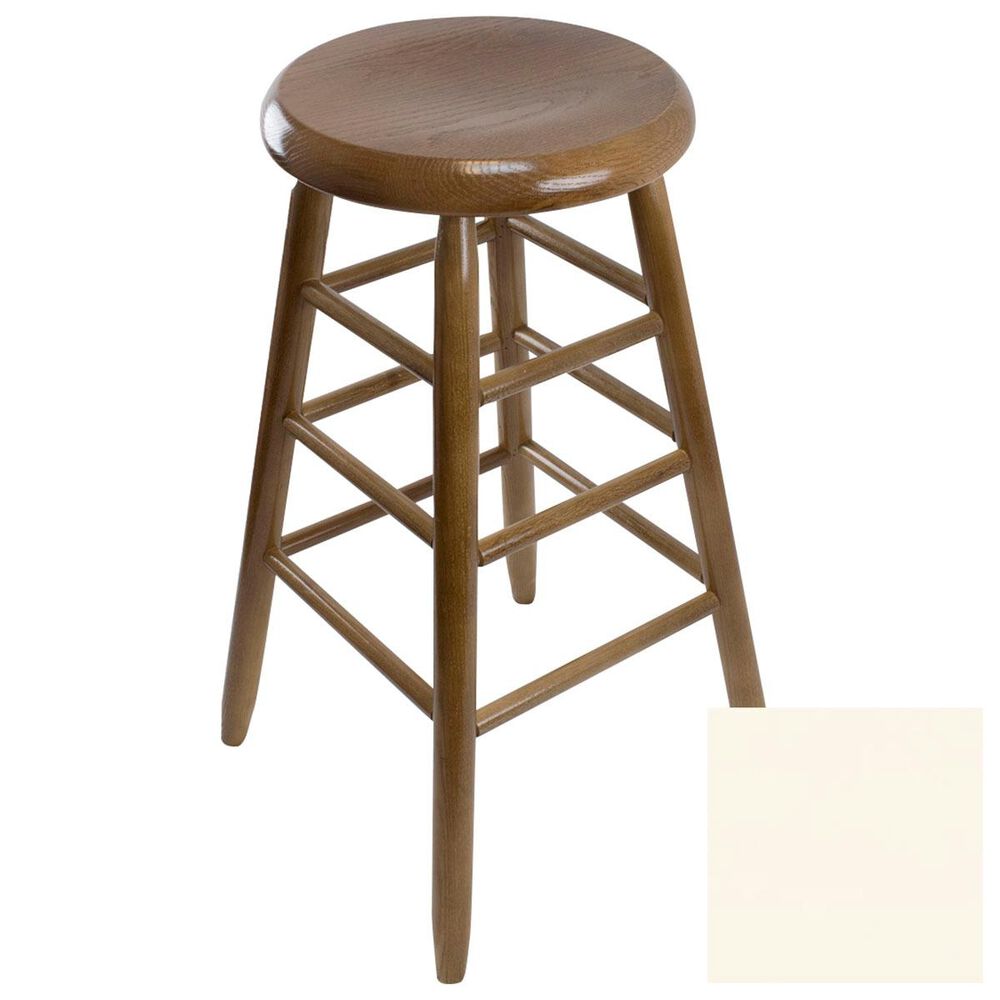 Lakeside Garland Round Barstool in Antique White, , large