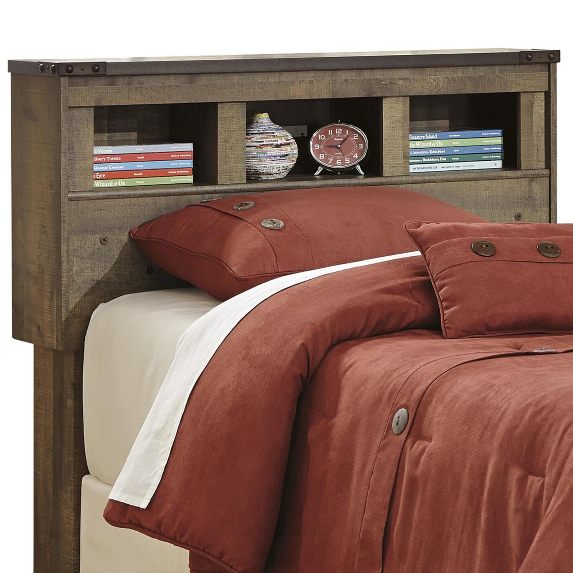 Trinell twin bookcase on sale bed with storage