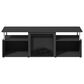 HOMLUX 64" TV Stand with No Heat Electric Fireplace in Americano and Stainless Steel, , large