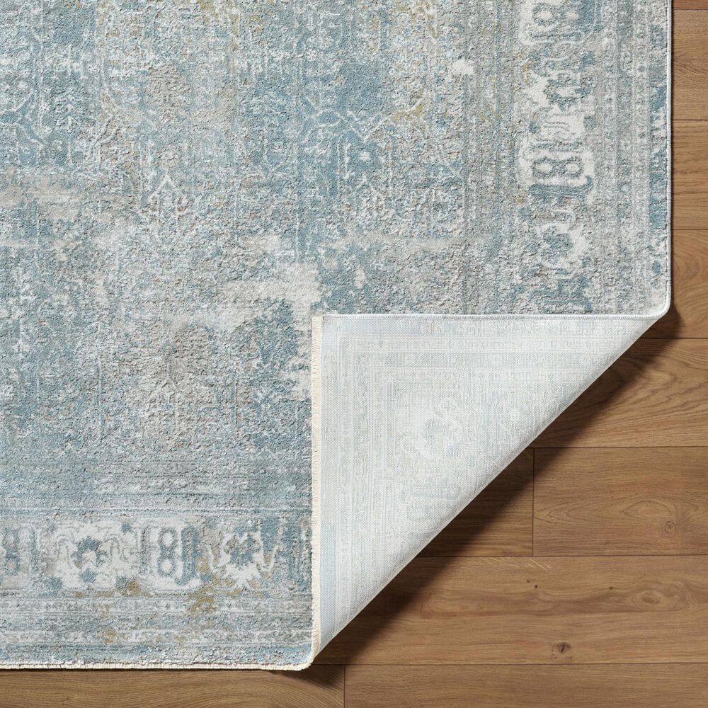 Surya Brunswick Cream, Light Gray, Charcoal, Light Brown and Mustard 2'7" x 10' Runner, , large