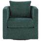 Hearth and Haven Sutton Swivel Chair in Peacock, , large