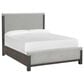 Nicolette Home Plum Creek Queen Upholstered Panel Bed with Two Nightstands in Ravenwood Black, , large