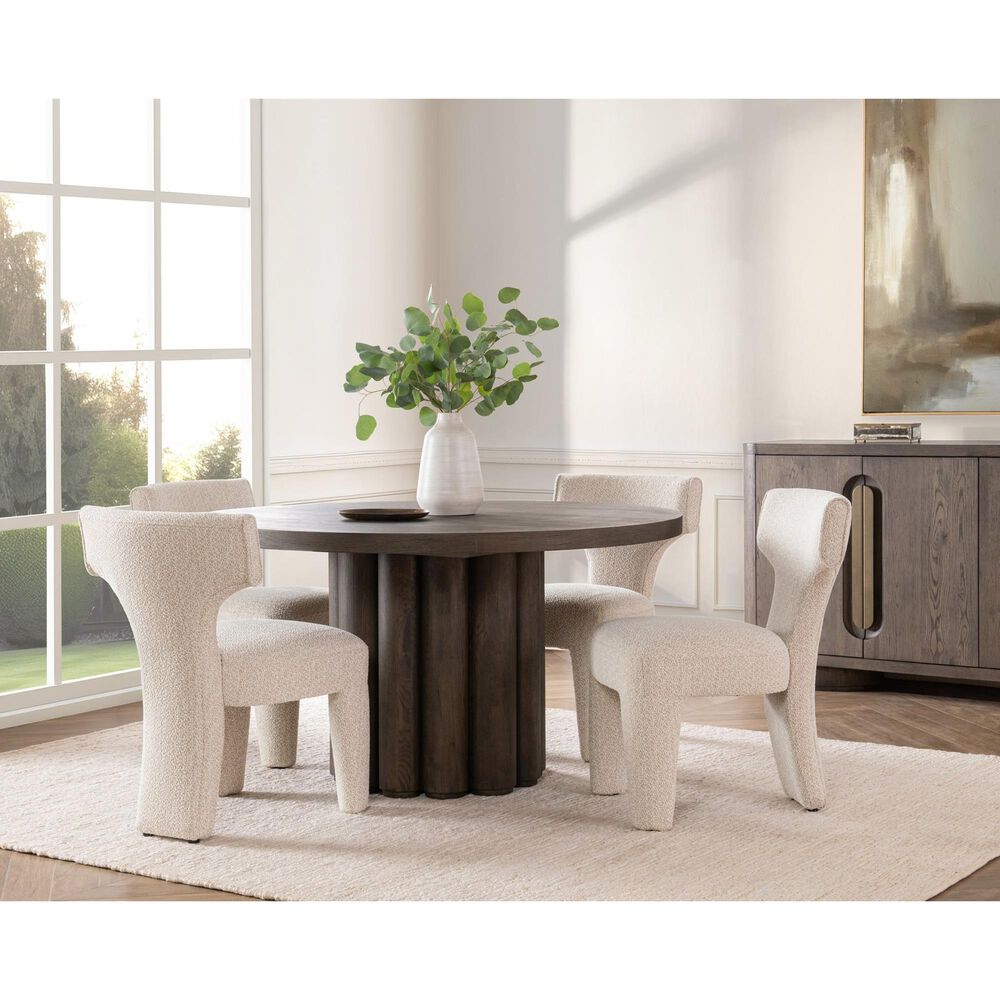 Classic Home Tiber Dining Table Base in Toasted Brown, , large