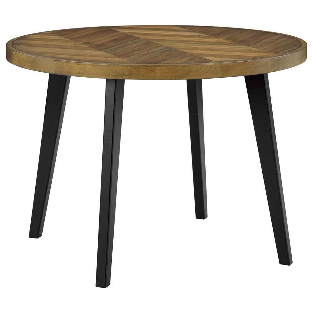 Ashley Blondon 5-Piece Round Dining Set in Brown and Black, , large