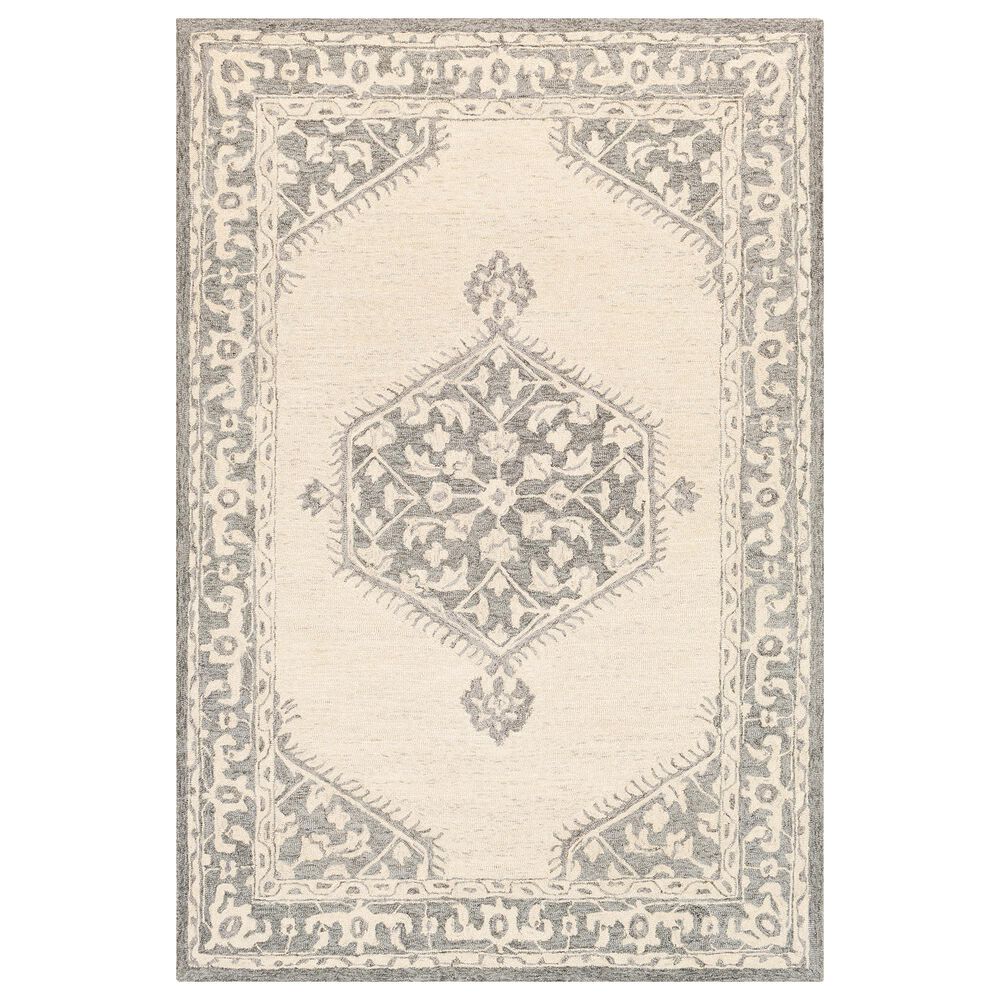 Surya Granada GND-2307 2' x 3' Medium Gray, Beige and Charcoal Scatter Rug, , large