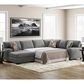 Ashley Clarington 3-Piece Sleeper Left Facing Sectional with Chaise in Greystone, , large