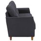 CorLiving Georgia Stationary Sofa in Dark Grey, , large