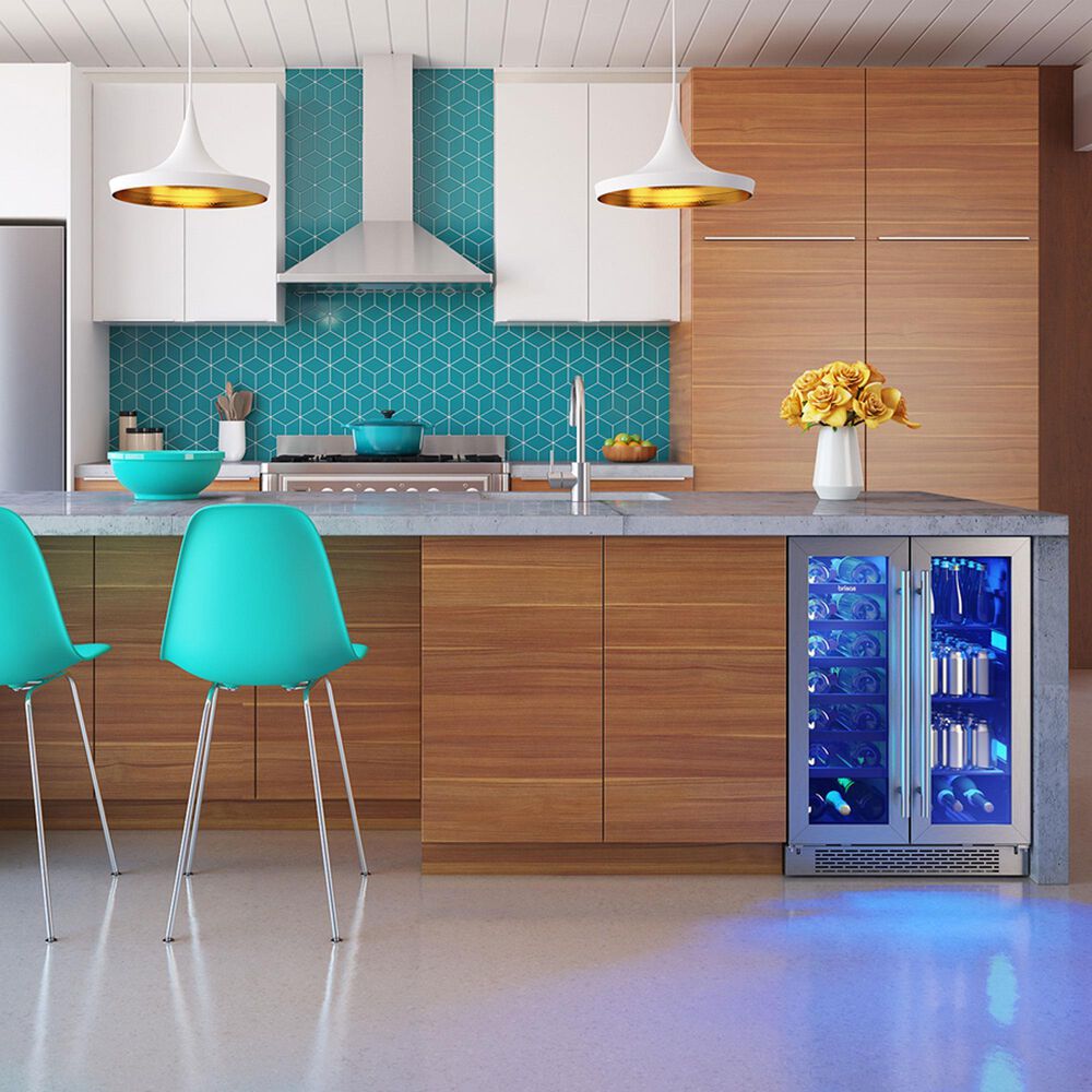 Zephyr 5.2 Cu. Ft. French Door Wine and Beverage Cooler in Stainless Steel, , large