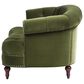 Jennifer Taylor Home La Rosa Stationary Loveseat in Olive Green Velvet, , large