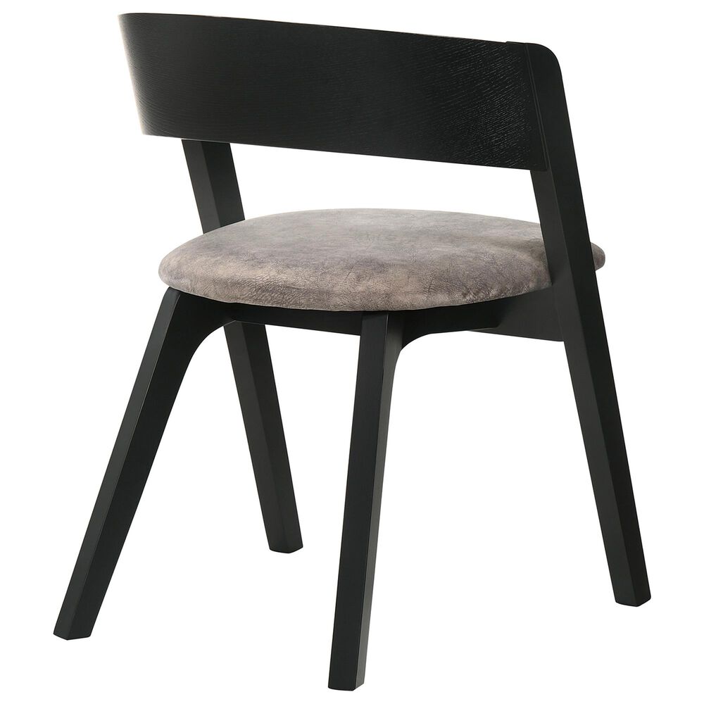 Blue River Venus and Jackie 5-Piece Dining Set with Brown Cushion in Black, , large
