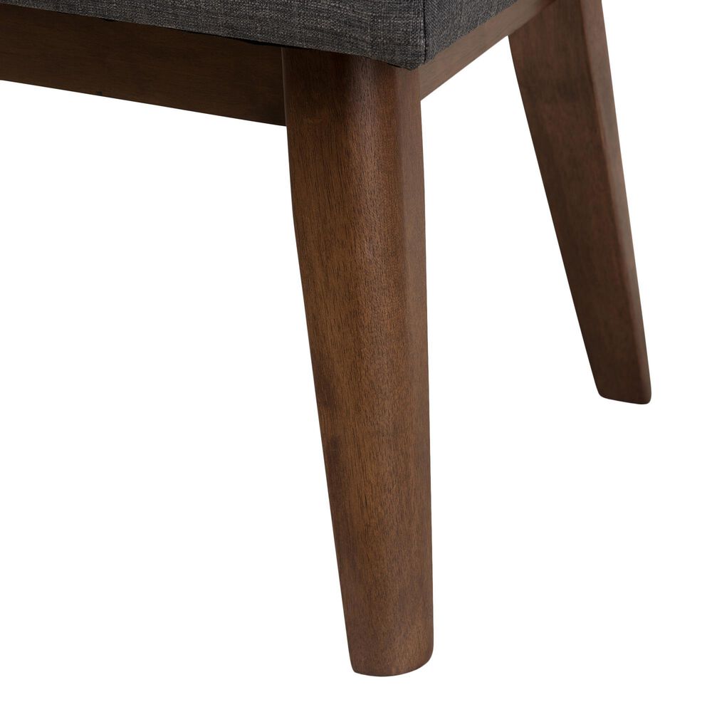 Baxton Studio Elia Bench in Dark Grey, , large