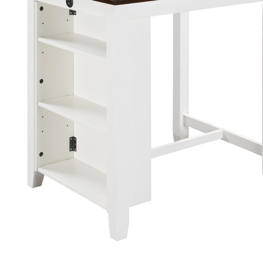 HOMLUX Counter Height Dining Table in White - Table Only, , large