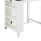 HOMLUX Counter Height Dining Table in White - Table Only, , large