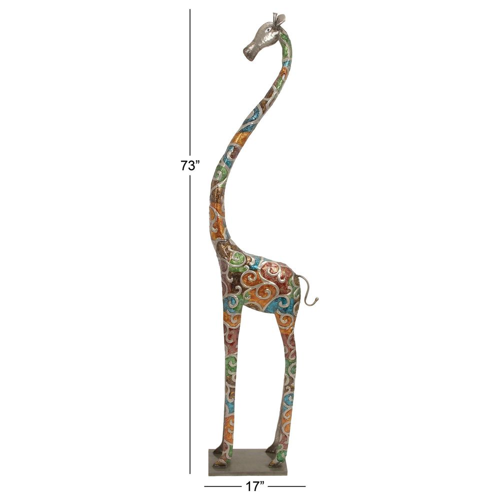 Maple and Jade Giraffe Sculpture in Multicolor, , large