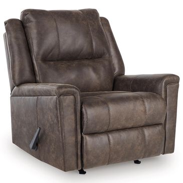 Ashley Lixtowel Manual Rocker Recliner in Walnut, , large