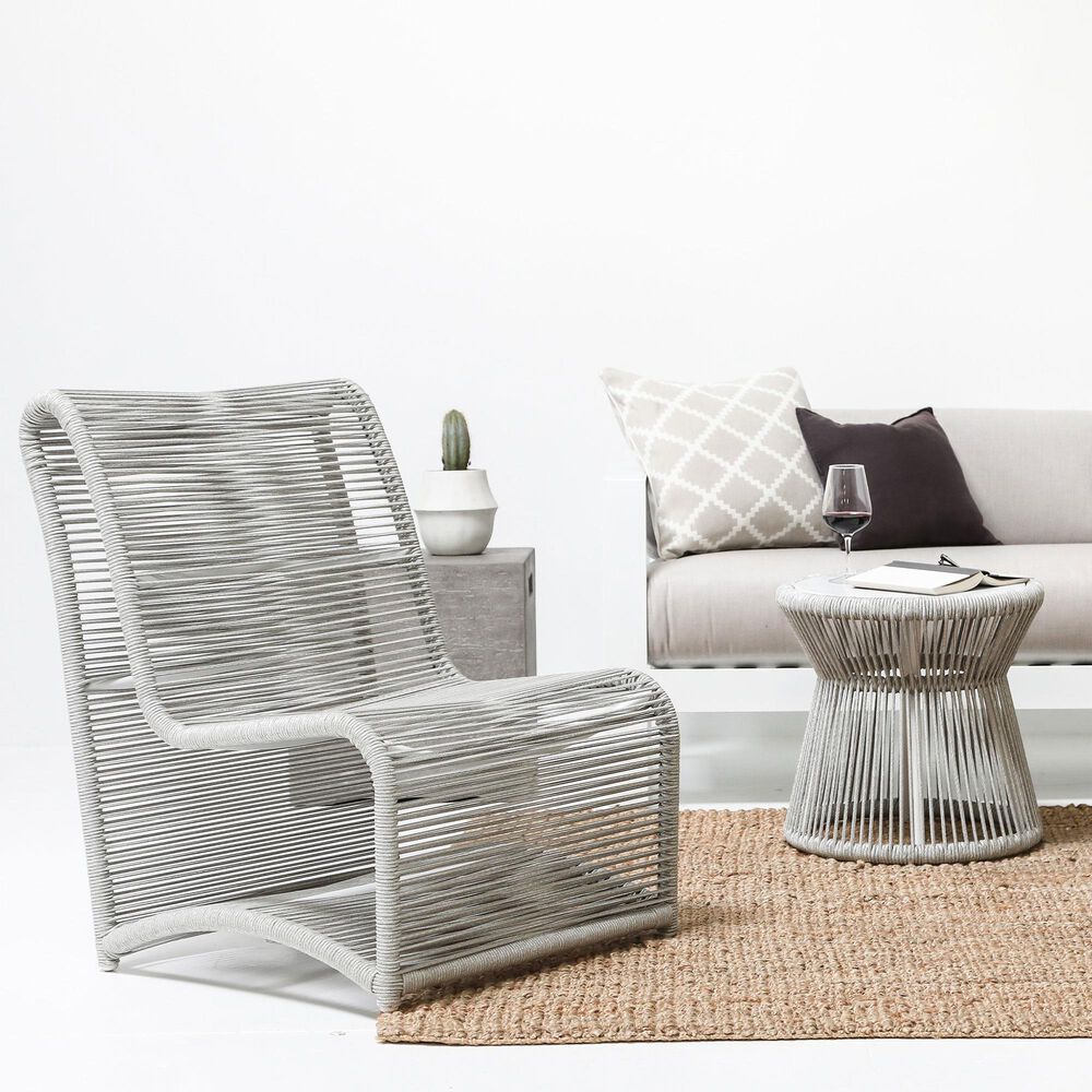 Sunset West Milano Patio Armless Chair in Frost, , large