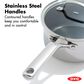 Green Pan Trident Hybrid 2.54 Qt Nonstick Saucepan with Lid in Stainless Steel, , large