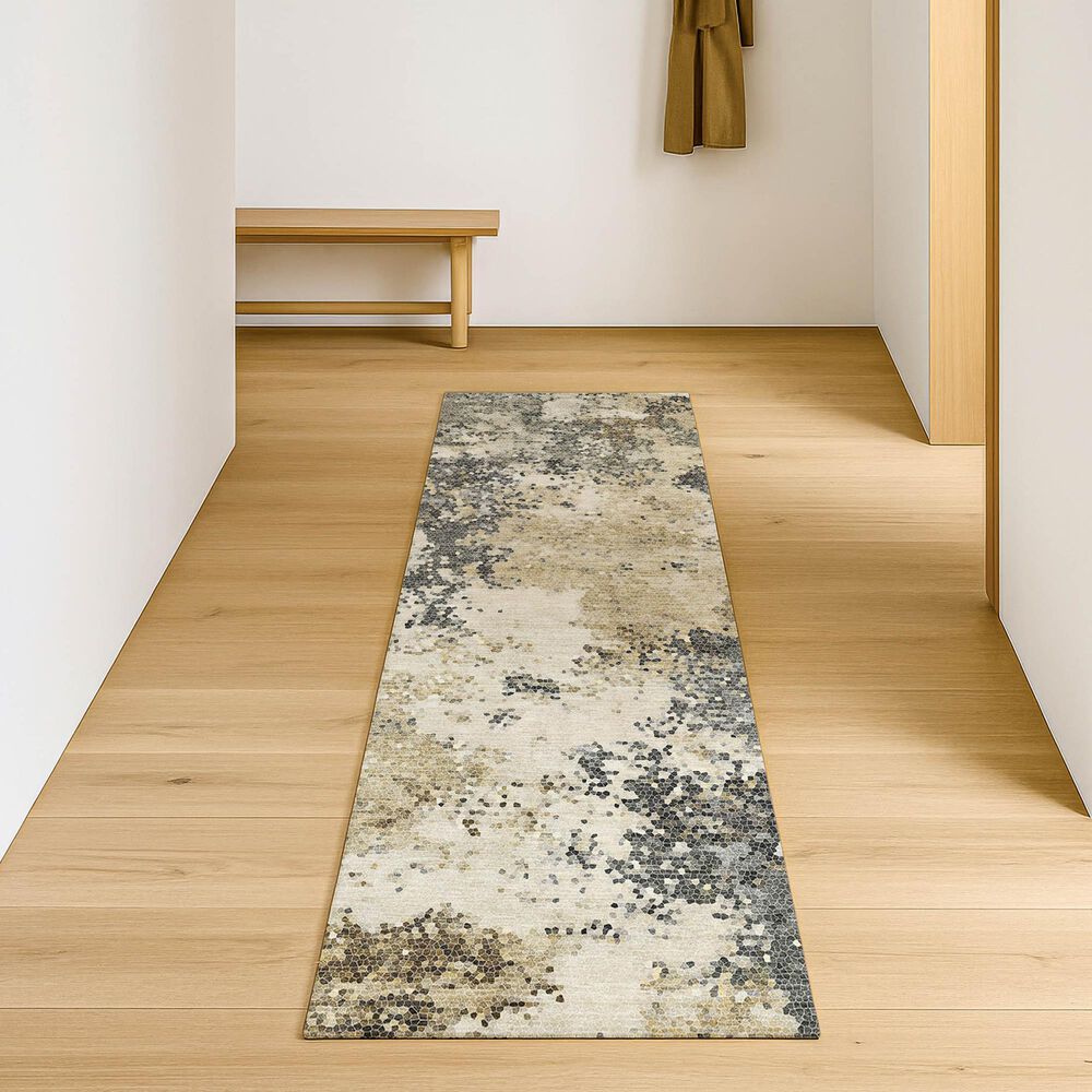 Dalyn Rug Company Lumara LM4 Pewter 2'3" x 7'6" Runner, , large