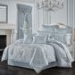 J. Queen New York Malita 4-Piece King Comforter Set in Powder Blue, , large