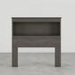 Lemoore Essential Twin Bookcase Headboard in Storm Grey, , large
