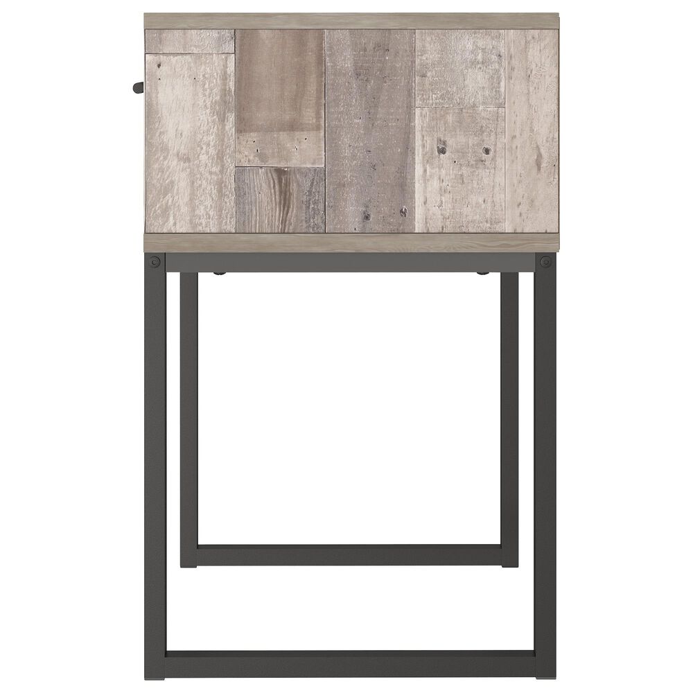 Ashley Neilsville 1-Drawer Nightstand in Whitewash and Dark Brown, , large