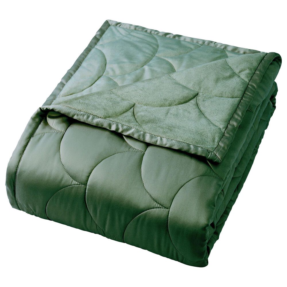 Allied Home Nikki Chu Down-Alternative King Blanket in Dark Ivy, , large