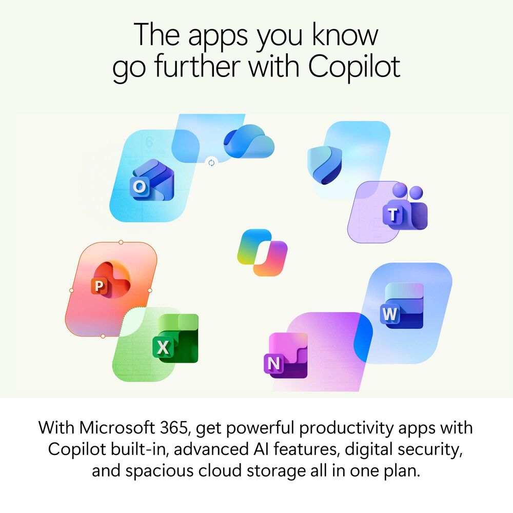 Microsoft 365 Family includes advanced security, cloud storage, and innovative apps with Microsoft Copilot. For 1-6 people., , large