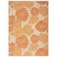 Nourison Garden Oasis Floral Coral 4" x 6" Indoor/Outdoor Area Rug, , large