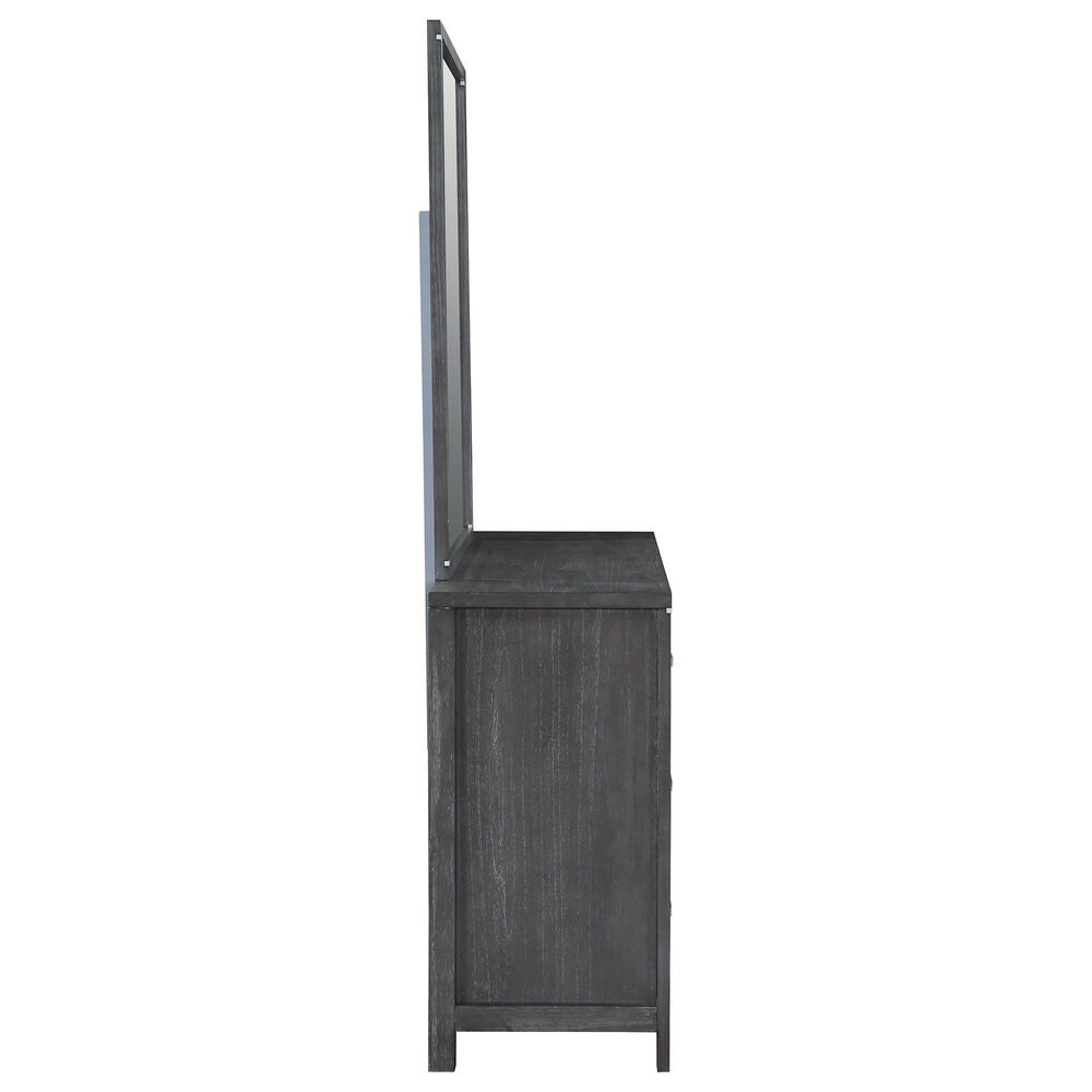 New Heritage Design Odessa 4-Piece Queen Bedroom Set in Charcoal and Silver, , large