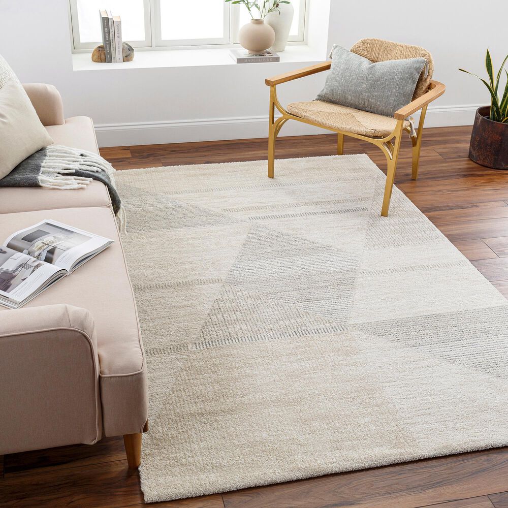 Surya Gavic 7&#39;10&quot; x 10&#39; Ivory and Medium Gray Area Rug, , large