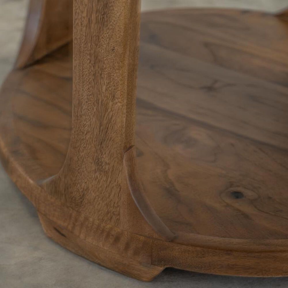 Fallridge Balam Chairside Table in Brown, , large