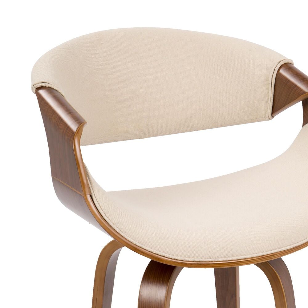 Lumisource Curvo Counter Stool in Cream &#40;Set of 2&#41;, , large