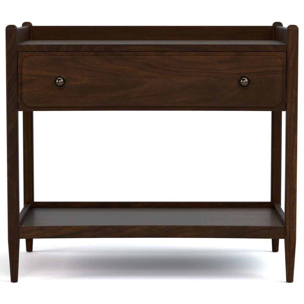 Stickley Furniture Hudson Valley 1-Drawer 1-Shelf Nightstand in Dark Roast, , large