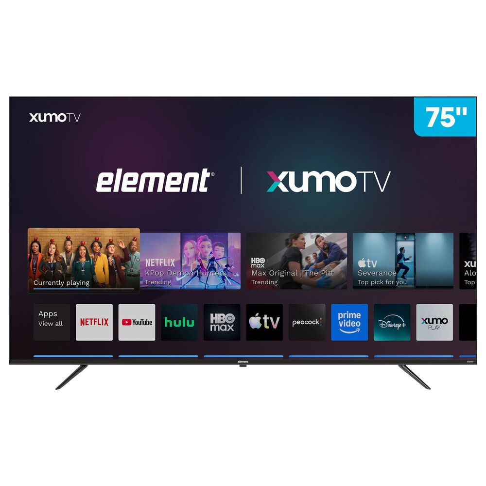 Element 75" Class QLED 4K UHD in Black - Smart Xumo TV, , large