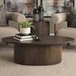 Mercana Terra Oval Coffee Table in Dark Brown, , large