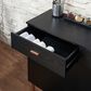 Furniture of America Lester Buffet Table in Black and Rose Gold, , large