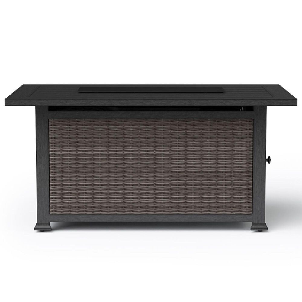 Agio Dover Rectangular Firepit in Brown, , large